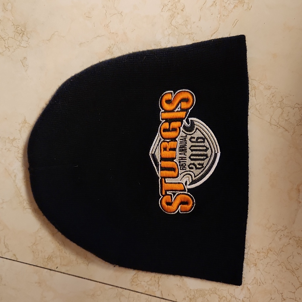Sturgis Embroidered 66th Anual 2006 Touqe Hat Vintage Y2K Black, Gray, Orange